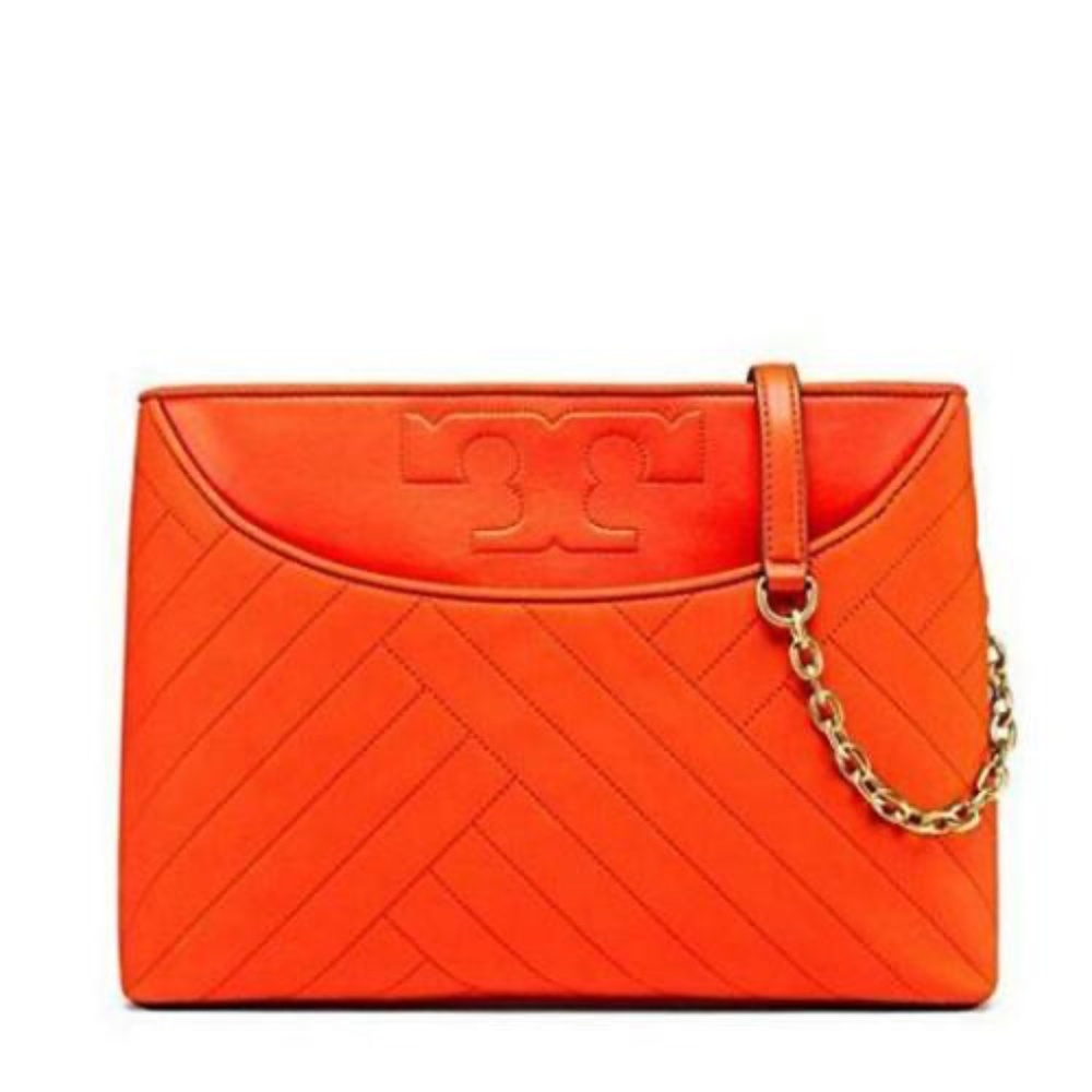 Tory Burch Alexa Suede Center zip Tote, Samba
